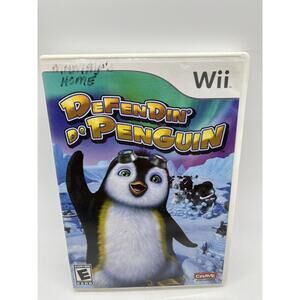Defendin' De Penguin (Nintendo Wii, 2008) GAME COMPLETE with MANUAL TESTED